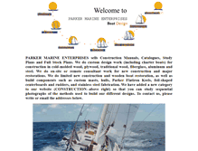 Tablet Screenshot of parker-marine.com